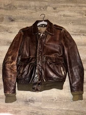 schott 1978 Made in USA Vintage A-2 Leather Flight jacket Men's