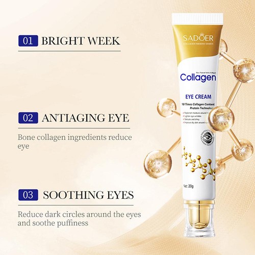 Collagen Anti wrinkle Eye Cream Remove Eye Bags & Dark Circles 1pcs K8T6 P2 O1T7 - Imagen 8 de 17