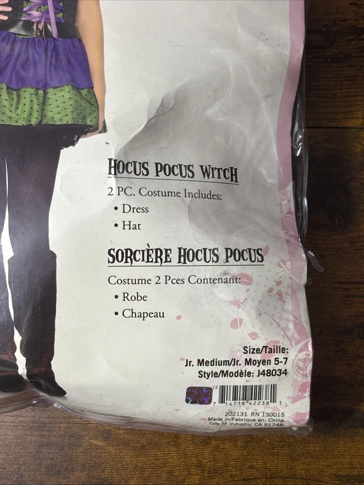 Фокус Pocus ведьма злой милый готический карнавальный костюм вверх Хэллоуин подростковый костюм - Изображение 2 из 4