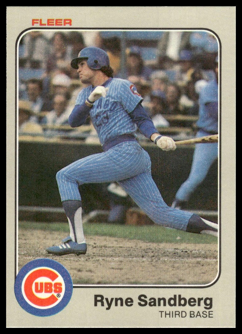 Ryne Sandberg 1983 Fleer #507 Chicago Cubs Rookie RC NM