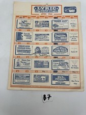 Lyric Drive-In Theatre Eastland Texas April 1968 Movie Schedule Calendar Poster
