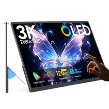 14 Inch OLED Portable Monitor 3K 120Hz Gaming Monitor Display 16:10 QHD Screen