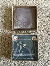 New Big Sister Little Sister Silver unique jewelry Necklace Pendent Gift Message