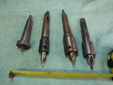 Machinist Tool Lot Cleveland Drill Press Bits Tools Lathe Centers