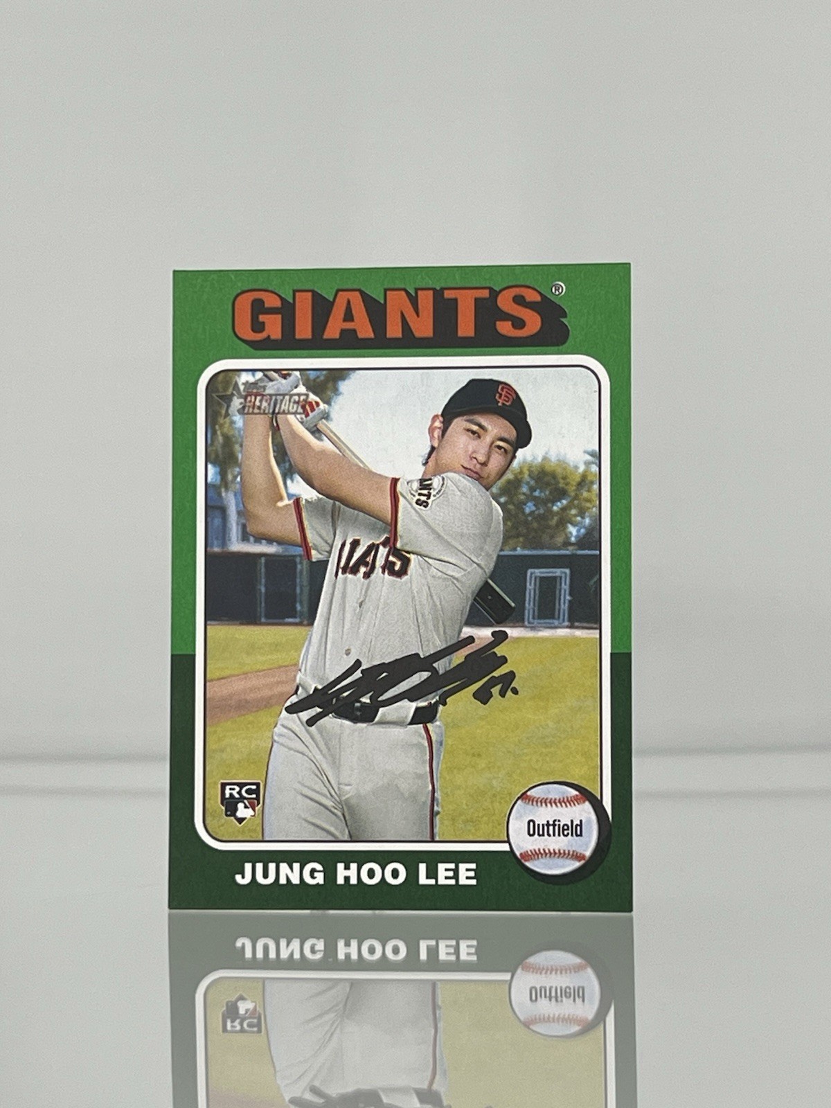 2024 Topps Heritage High Number - Jung-Hoo Lee #545 Green Border (RC)