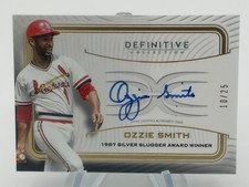 2023 Topps Definitive Ozzie Smith Legendary Auto /25 LAC-OS Cardinals HOF