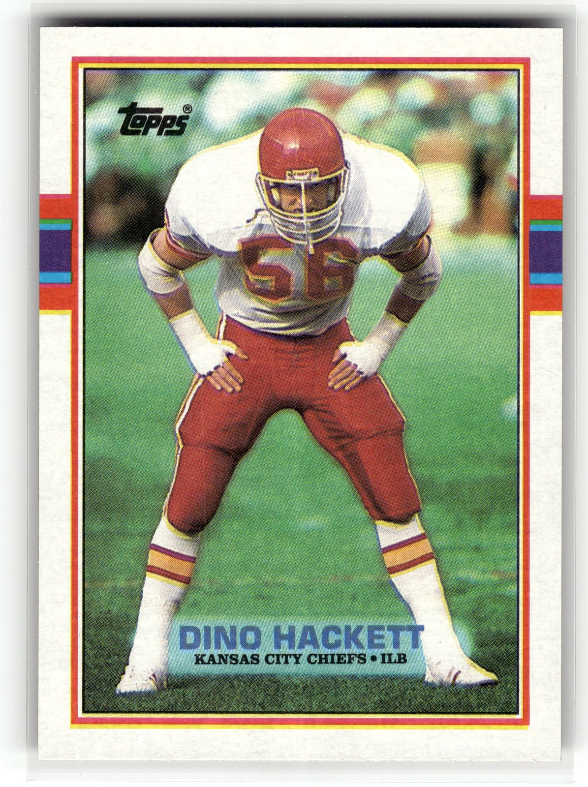 Dino Hackett 1989 Topps #351 Kansas City Chiefs RC