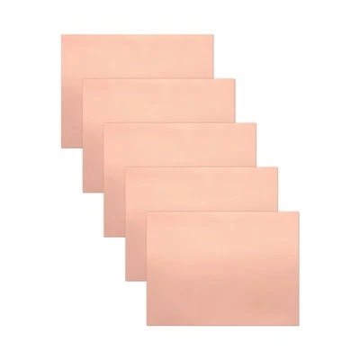 Feuilles de cuivre conducteur double face 225x200x0,05mm pour crafts 5 pcs - Photo 1/4