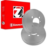 2X Zimmermann 180Mm Bremstrommeln Hinten Passend FÜR VW Lupo Links+Rechts |