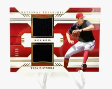 2024 Panini National Treasures Baseball Travis Sykora Dual Relic /99 Washington