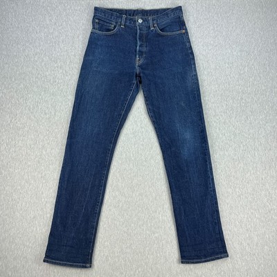 Buck Mason Ford Standard Jeans Mens 30x34 *Fits 31x32 Blue 14oz Double-Dipped