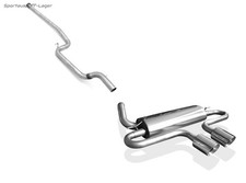 FOX Mittig Racing-Sportauspuffanlage Ford Focus 3 ST 2x90mm rund doppelwandig