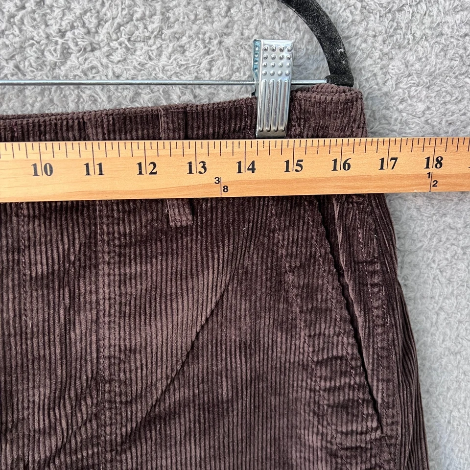 Pantalón Madewell Mujer 29 Marrón Bajo Colgado Suelto Utilitario Pana Tiro Alto Pierna Ancha Foto 4 de 4