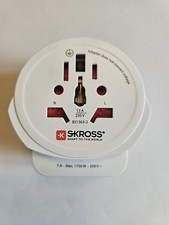 Image of Skross World Travel Adapter, USB (4×A), White, Without Packaging, Unused