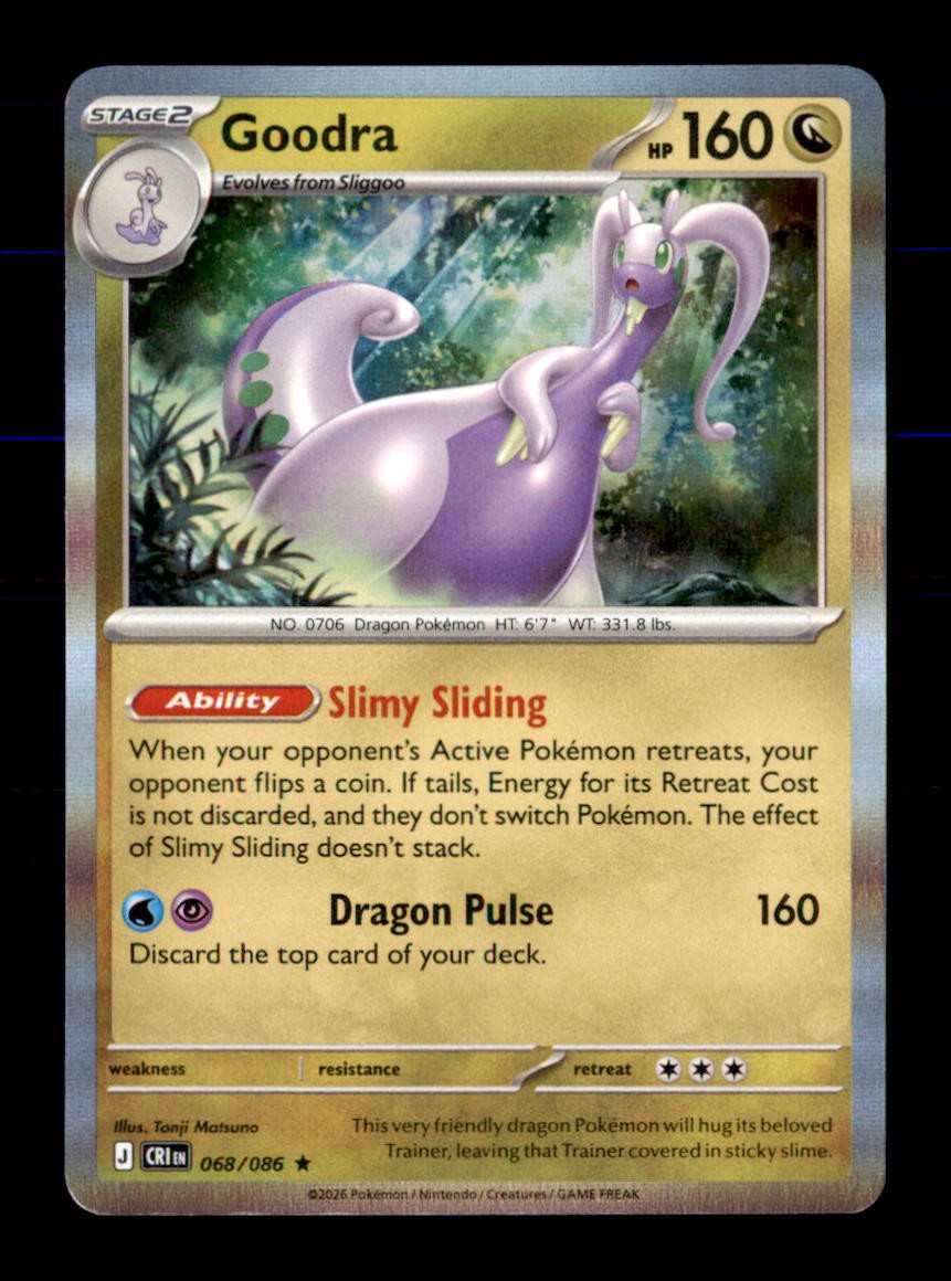 Goodra 068/086 Rare Chaos Rising Pokemon Holo Near Mint