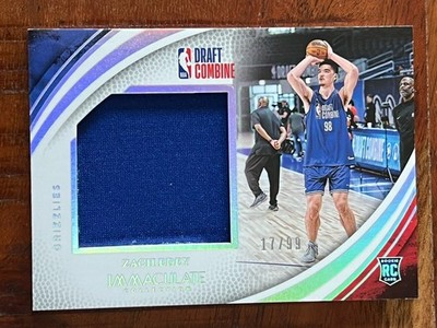 Zach Edey 2024-25 Panini Immaculate Draft Combine Memorabilia /99 RC #DCM-ZED