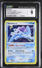 CGC 9 MINT Suicune 2010 Secret Wonders 19/132 Cracked Ice Holo Pokemon Card