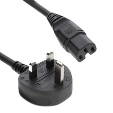 2m Power Cord UK Plug to HOT IEC Cable (Kettle Lead) C15 2m [001861]