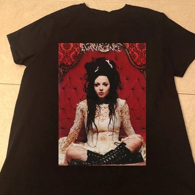 Vtg Evanescence - Amy Lee Cotton Black Unisex S-5XL Shirt BL821