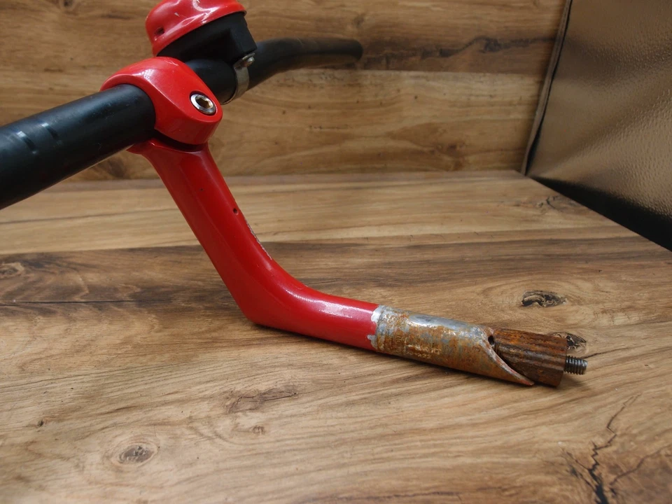 Manillar plano acero de bicicleta Kettler + vástago Kalloy acero 22,2 mm Foto 3 de 4