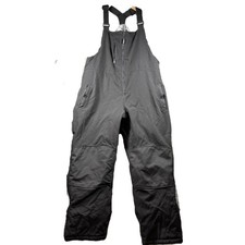 RefrigiWear 0495R Softshell Bib Overalls Full Zip Insulated Work Pants Black XL