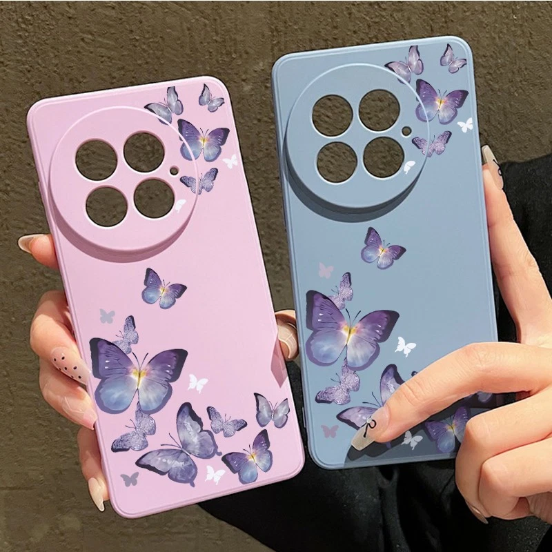 For OnePlus 13R 13 12R Ace 5 3 ShockProof Purple Butterfly TPU Soft Case Cover - Image 3 of 4