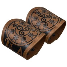 Leather Arm Guards Steampunk Wrist Guards Medieval Gauntlets for Men Archery ...