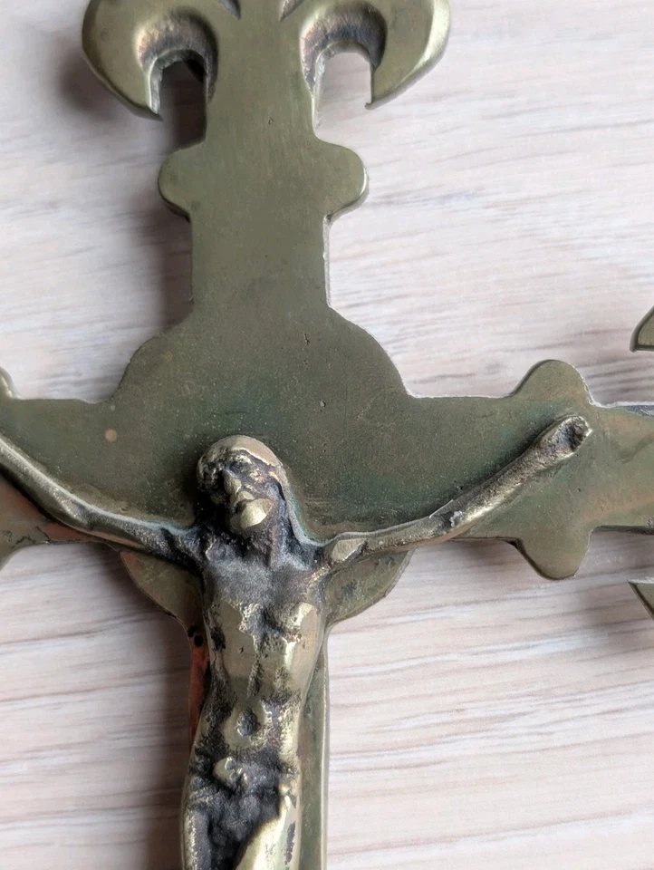 Croix En Bronze Fleur De Lys - Photo 2/3