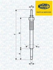 MAGNETI MARELLI 062900074304 Glühkerze für Hyundai für Kia 