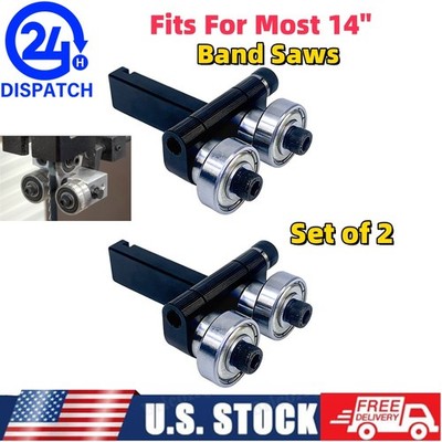 Upper/Lower For Most 14'' Band Saws Bandsaw Ball Bearing Blades Guide Aluminium