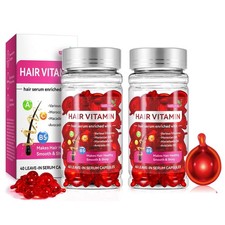 Hair Treatment Vitamin Serum Oil Capsule for Dry Damaged Hair, 2 Boxs, Enrich...