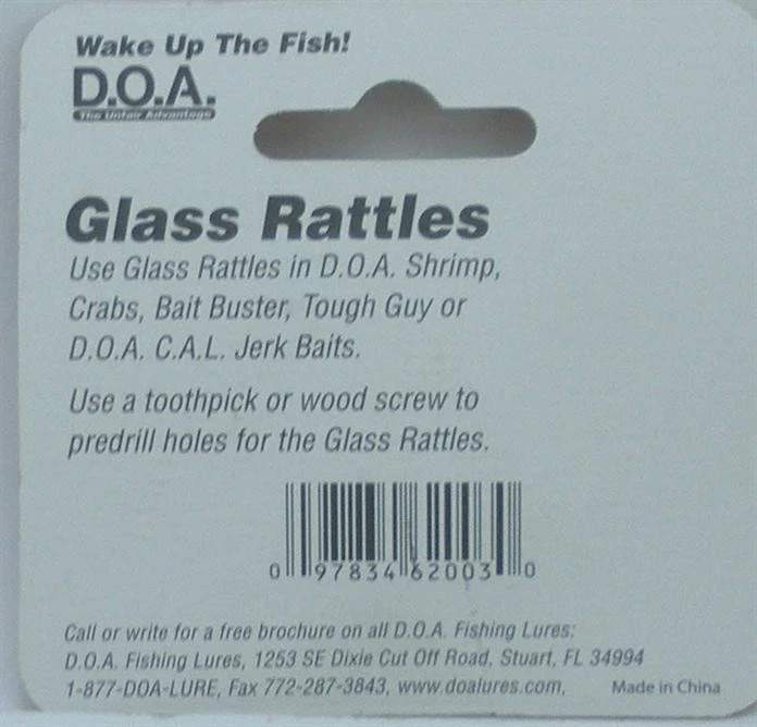 Sonajeros de vidrio pequeños DOA 62-003 6 QUILATES Foto 2 de 2