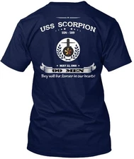 USS SCORPION SSN 589 MEMORIES Tee T-Shirt Made in the USA Size S to 5XL