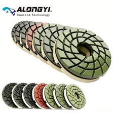 7pcs Diamond Edge 4 Inch Snail Lock Baker Polishing Wheel 100mm Abrasive Disc