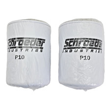 Lot Of 2x Schroeder Industries P10 10 Micron Hydraulic Filter Elements