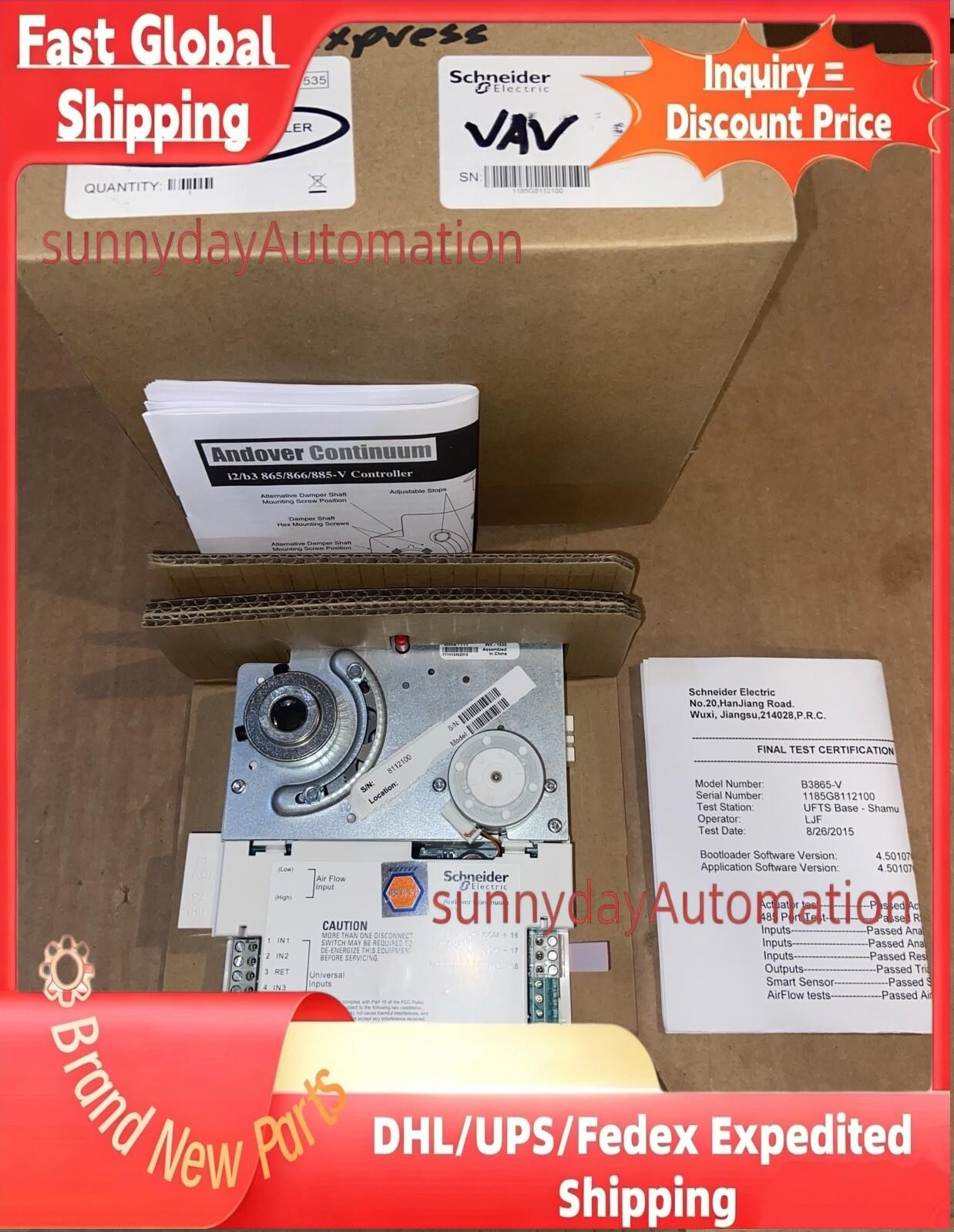 Schneider Electric B3865-V Andover Continuum Bacnet Controller New in Box