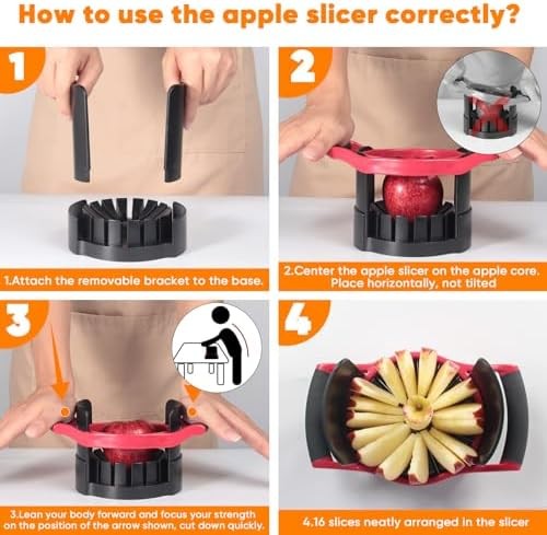 Apple Slicer Heavy Duty Stainless Steel 5.12"