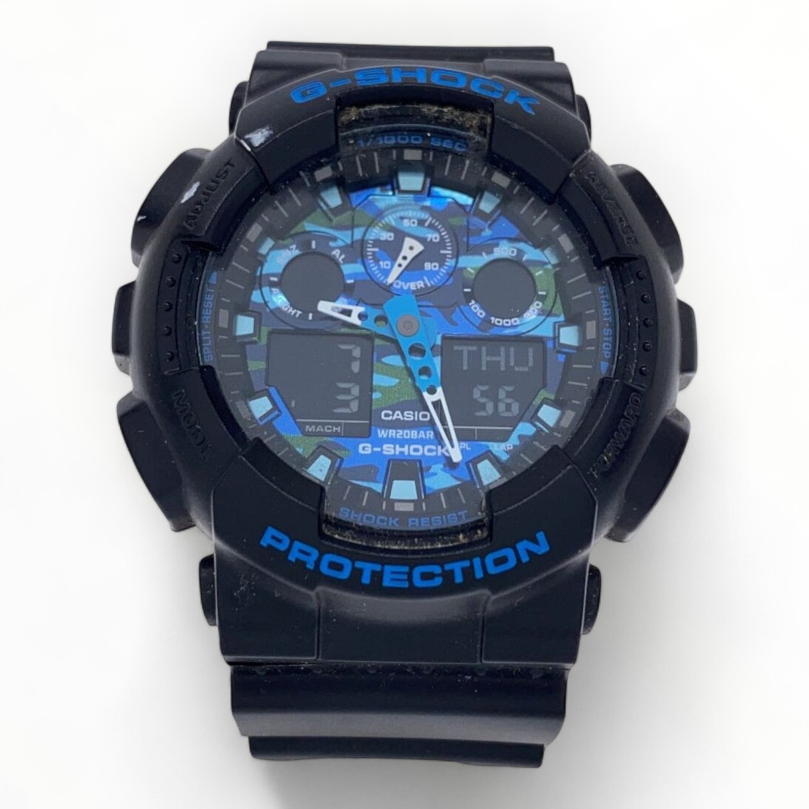 CASIO Ana-Digi Quartz Black Mens Watch 8677 2.17