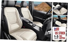 Premium Perforated Napa Leather Car Seat front row single seat light beige