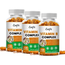 B-12 Complex 120ct-360ct Vitamins B2 B6 B12  C Biotin Folate Choline