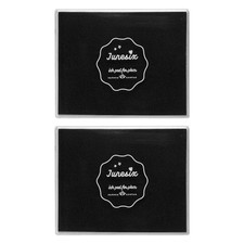 2Pcs Large Black Stamp Ink Pad, Washable Craft Stamps Inkpad