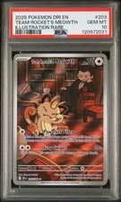 2025 POKEMON DRI EN-DESTINED RIVALS #203 TEAM ROCKET'S MEOWTH PSA 10 on eBay