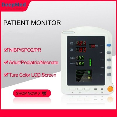 Digital Multi-parameter Portable Patient Monitor NIBP Spo2 TEMP PR Vital Signs