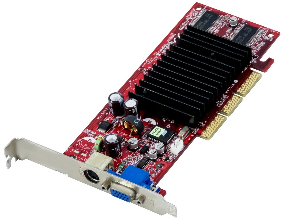ASUS Nvidia Geforce FX5200 Carte Graphique - 128 Mo-Sortie TV