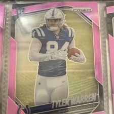 2025 Panini Prizm Tyler Warren Rookie #339 Pink Prizm Indianapolis Colts