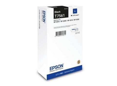 Cartouche d'encre Epson C13T75614N noir véritable pour éliminer les traces et textes flous