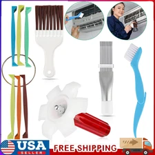 Air Conditioner Fin Cleaner Set Fin Comb Condenser Straightener Cleaning Brush..