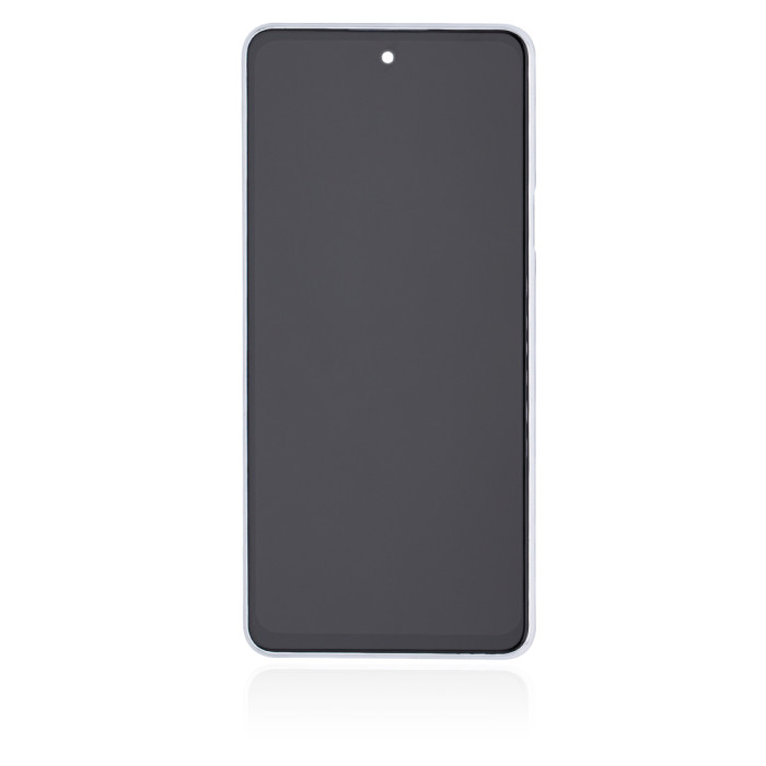 Original Ecran Tactile avec châssis Argent pour LG Q92 5G / Q920 reconditionné