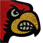 LOUISVILLE CARDINALS BLING SWEATSHIRT WOMENS MEDIUM MADE BY E5 COLLEGE CLASSICS — photo 3