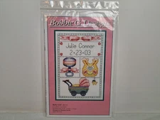 Bobbie G. Designs Cross Stitch Pattern - Baby Girl (4" x 6") #BG703